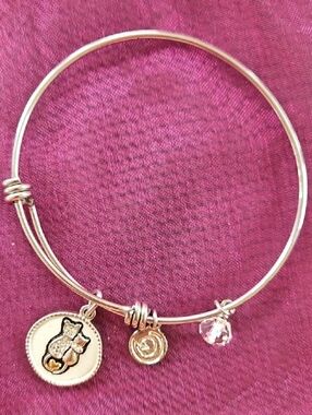 Love This Life Cat Duo Expandable Bangle